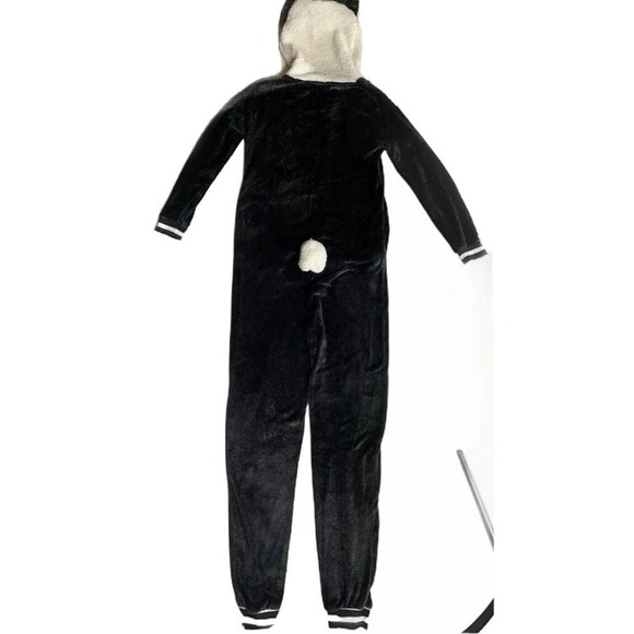 NEW Womens Panda Bear Union Suit One Piece Plush Hooded Costume Pajamas Size XS - Picture 6 of 9